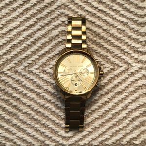 Michael kors oversized gold watch
